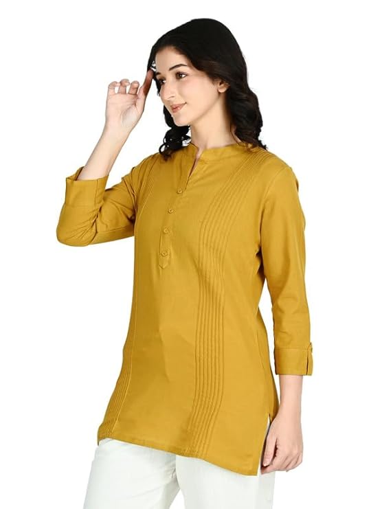 Amazon Brand - Symbol Men's Cotton Shirt | Kurta Placket Style | Casual | Plain | Full Sleeve | Summer - Regular Fit (Available in Plus Sizes) - Image 2